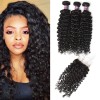 3 Bundles of Indian Curly Hair with Closure