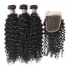 3 Bundles of Peruvian Curly Hair with Closure