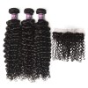 3 Bundles of Virgin Indian Curly Weave with Frontal