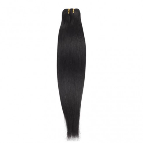 Indian Remy Hair Straight #1b Nature Black
