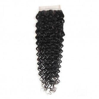 Three Part Indian Deep Wave Lace Closure