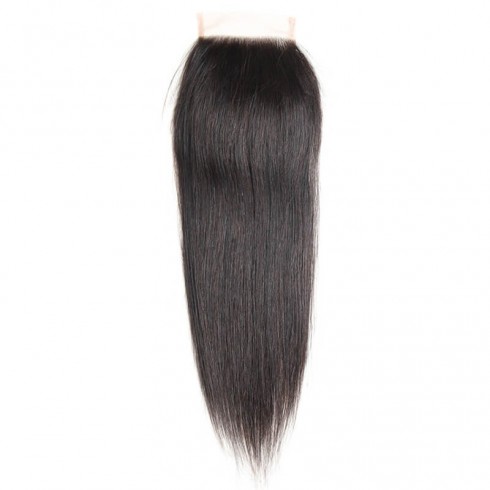 Middle Part Malaysian Straight Lace Closure