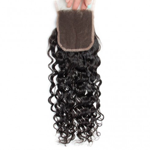 Middle Part Malaysian Natural Wave Lace Closure