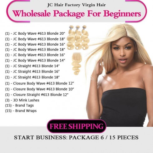 613 Blonde Remy Hair Package I for Business Beginners