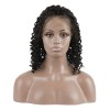Brazilian Virgin Hair 360 Lace Curly Short Black Bob Wigs