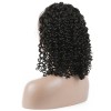 Brazilian Virgin Hair 360 Lace Curly Short Black Bob Wigs