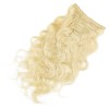 Blonde 613# Body Wave Clip In Hair Extensions