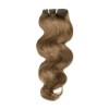 Body Wave 8# Light Brown Clip In Hair Extensions 9PCS