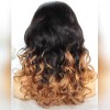 Highlight Color 1B Natural Black And Honey Blonde Lace Front Wigs
