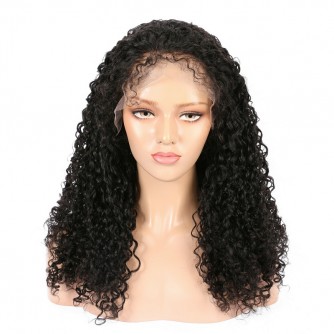 Curly Virgin Peruvian Hair Full Lace Wigs