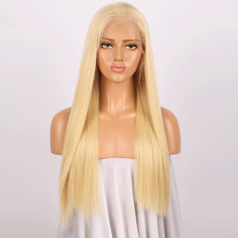 Brazilian Hair Straight 613# Blonde Full Lace Wigs
