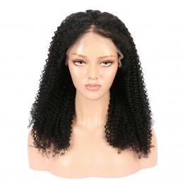 Virgin Hair Brazilian Kinky Curly Lace Front Wigs