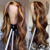 Highlight Human Hair Body Wave Lace Front Wigs
