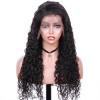 13X6 Jerry Curly Virgin Human Hair Lace Front Wigs - 10~24inches