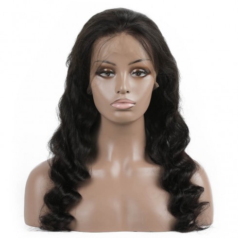 Brazilian Virgin Hair Loose Wave Lace Front Wigs
