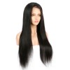 Straight Peruvian Natural Hair Lace Front Wigs