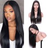 13X6 Silky Straight Brazilian Virgin Hair Lace Front Wigs - 10~24inches