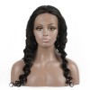 Loose Curly Peruvian Virgin Hair Lace Front Wigs