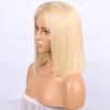 #613 Blonde Brazilian Hair Straight Lace Front Bob Wigs