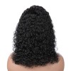 Curly Lace Front Virgin Brazilian Hair Bob Wigs