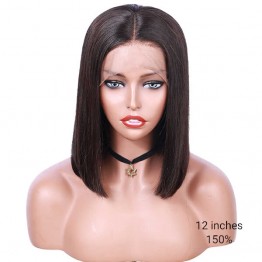 Virgin Brazilian Hair Straight Lace Front Bob Wigs