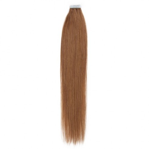 Light Brown 8# Straight Tape In Hair Extensions