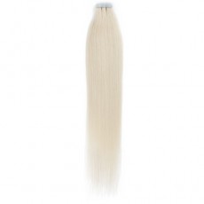Straight 60# Ash Blonde Tape Invisible Hair Extensions