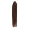 Straight 4# Chocolate Brown Tape In Hair Extensions