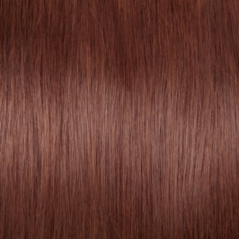 Straight 33 Dark Auburn U Tip Hair Extensions