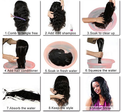 Human hair wigs may shop be properly cleaned by