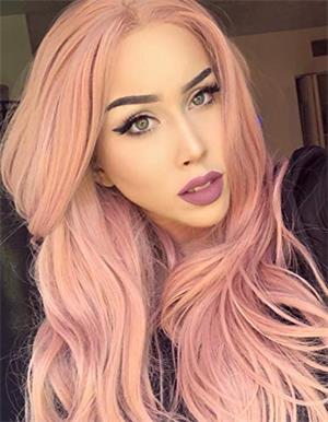 pink lace front wigs