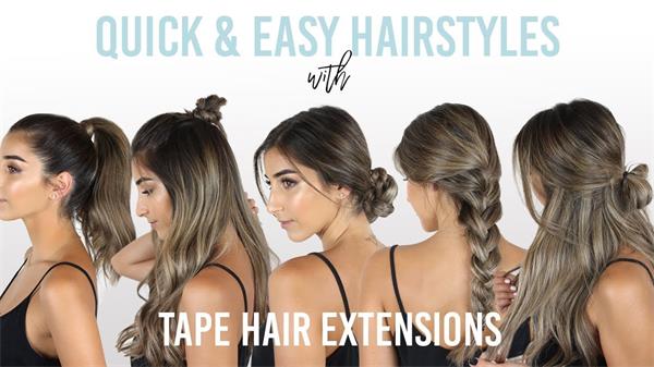 tape in hair extensions hairstyles